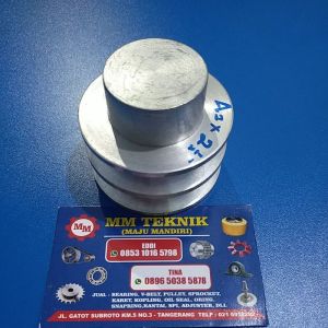 Pully A2 x 25 inch AS 8 0(Buntu) 10 12 14 15 16 17 18 19 20 22 24 25 mm 1" Alumunium Puly Pulli Pulley Poli Poly All A2 25" inchi A2x25 A2x25" A 2x25" 2x25 inchi inci lubang lobang Allu 2.5 alumunium