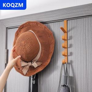 [COD] KOQZM Fivesegment Cửa Móc Áo Túi Khăn Mũ Tóc Ban Nhạc Liền Mạch Chủ Home Phòng Ngủ Lưu Trữ Tổ Chức Nhựa Màu Tinh Khiết Giá
