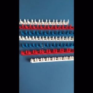 5pcs PVC U Type Pipe Clamp Holder Bracket Red White Garden Irrigation