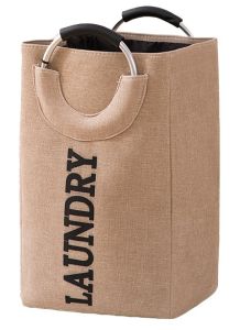 Manila Stock Stadia Home Laundry Hamper Bag with Handle Collapsible Dirty Clothes Tall Basket Foldable for Washing Storage