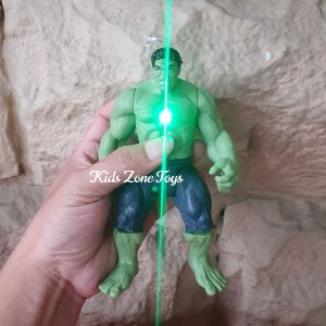 KZT Mainan Anak Avanger Hulk / Tinggi Robot +/- 15 Cm Marvel Action Figure Lampu Laser