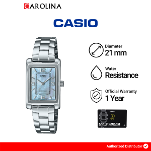 Jam Tangan Wanita Casio Classic LTP-1234DS-2A Blue Dial Silver Stainless Steel Band