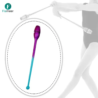 Flameer Rhythmic Gymnastics Club Rhythm Rod Easy to Control Gymnastics Rod Practical for Adults Kids Connectable for Show Competition