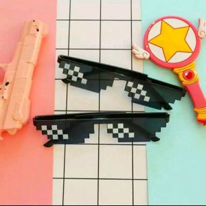 Kastamanwatch - Kacamata Thug Life Mosaic Pria/Wanita Fashion Murah Sunglasses
