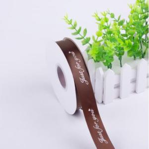 2.5CM 50Yard Grosgrain English Ribbon Satin Sewing Bias For Handicrafts Ribbons DIY Wedding Car Knot Team Bride