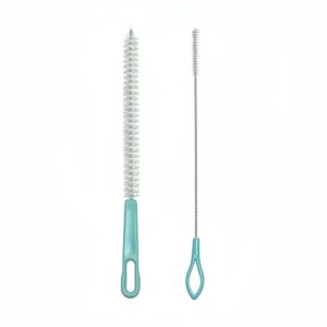 EZCOOK 2PCs Mini Cleaning Brush Set Small Lotus Root Brush Straw Brush Hole Gap Cleaner