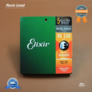 Dây Đàn Guitar Bass Điện Elixir 14202 (5 Dây) Chính Hãng Của Mỹ