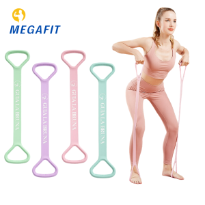MEGAFIT Elastic Rubber Bands 8 Shaped Chest Expander Rope Fitness Exercise Band Yoga Training Rope DTY