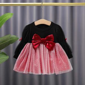9M-4Y Baby Girl Princess Dress Long Sleeve Gaun Budak Perempuan Comel Parti Birthday Wedding 0411