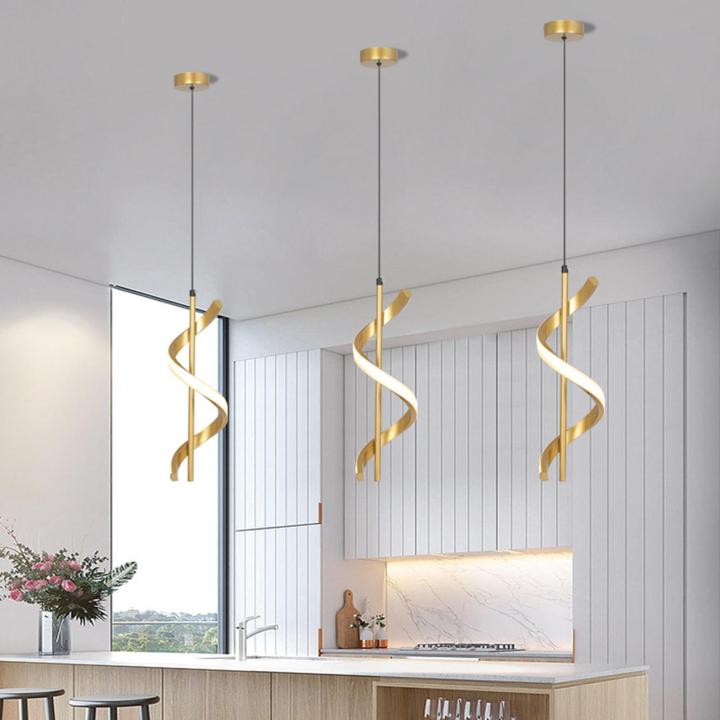 Chandelier Kitchen Island Decoration Spiral Ceiling Hanging Light ...