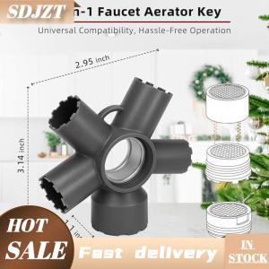 SDJZT 1 cái vòi nước Aerator Key 10 trong 1 ABS vòi Aerator công cụ loại bỏ cho Threaded Aerator Aerator với nhà ở Cut Edge & vòng