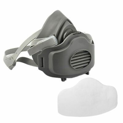 Reusable Half Face Mask Respirator + Filter + Retainer Set PPE Safety ...