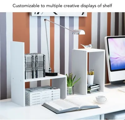 model B★ Desk Organiser Shelf ★ Desktop Table Bookshelf Storage Office Document Rack Files Letter Organizer