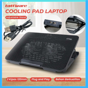 COD Taffware Cooling Pad Laptop Stand 2 Kipas 120mm 17Inch  N99 / stand kipas laptop pendingin 14 inch usb portable / stand kipas leptop pendingin murah cepat dingin tahan 24 jam acer asus axio multifungsi terbaik murah untuk bawah laptop toshibah dell
