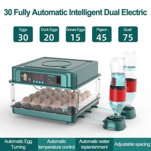 JF International Egg Incubator Fully Automatic Egg Incubator Intelligent Digital Hatcher Brooder with Temper