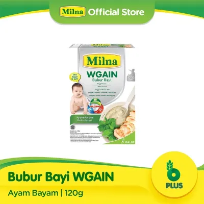 Milna Bubur Bayi Wgain 6+ Ayam Bayam 120gr