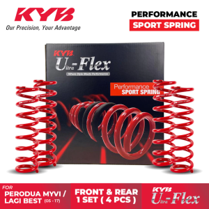 Kayaba Ultra Flex Performance Sport Spring - Perodua Myvi Old / Myvi Lagi Best D54T / New Myvi D20N 2018 up~
