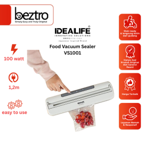 Idealife VS1001 - Food Vacuum Sealer VS-1001 - Alat Pembungkus makanan basah kering Otomatis