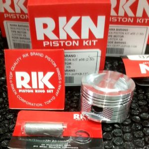 Piston kit dome RKN Xb jupiter 53.5mm-56mm buat motor jupiter z vega r new kharisma supra x