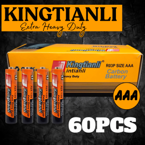 Bateri Kingtianli AA & AAA Tahan Lasak/Kingtianli Extra Heavy Duty Battery AA & AAA [1Box-60Pcs]