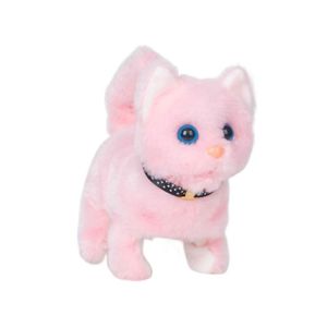 GOXBERK Tương tác Thú Cưng điện tử dễ thương Mềm Hoạt hình Đồ chơi Mèo Meo Thời trang Nhồi bông Robot mèo điều khiển bằng giọng nói Trẻ em