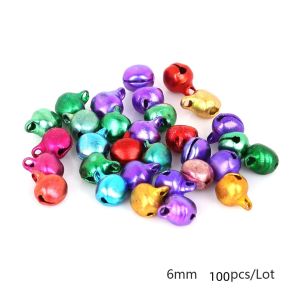100Pcs Iron Ball Gold Jingle Bells 8/10/12/15mm Mini Craft Bells For Wedding Wands Decor Use