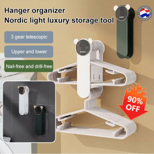 Movable clothes hanger punch-free high load-bearing storage thickened household artifact