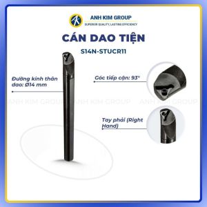 Cán dao tiện STUCR11 Turning holder góc 93 độ tay phải - CNC ÁNH KIM