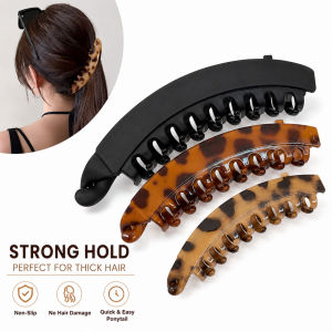 Banana Clip Hair Claw Clips Multi-color Simple Style Hairpins Ponytail Barrettes Hair Accessories