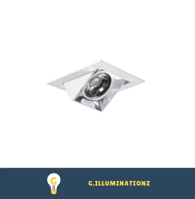 Single GU10 Square / Round Recessed Downlight Fittings / Modern LED Spot Light / False Ceiling Light