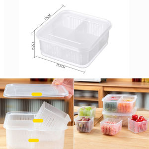 Hodepart กล่องเก็บของในตู้เย็น กล่องถนอมอาหาร กล่องเก็บเนื้อ กล่องผัก กล่องเก็บเมล็ดข้าว ภาชนะใส่อาหา