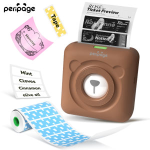 A6 Mini Printer Portable Thermal Printer Mini Sticker Printer Bluetooth Connected Phone Compatible with iOS and Android Printable Labels Receipts Notes Photos