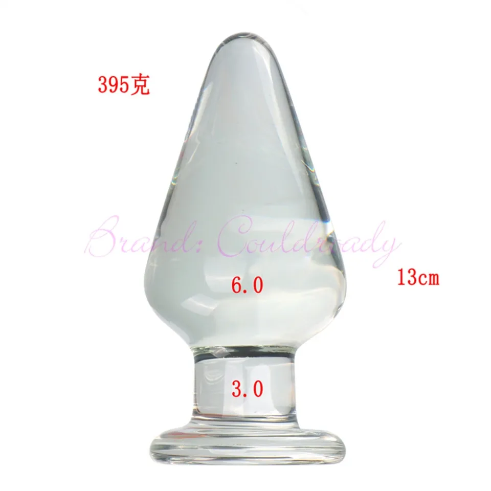 Privacy Ship]Large Crystal Butt Plug Big Pyrex Vagina Ball 60mm Glass Anal  Dildo Bead Adult Sex Toys for Women Men Gay sex toy