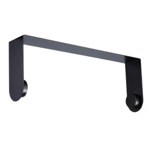 ผ้าขนหนูกระดาษครัวสีดำและสีเงิน2ชิ้นดีไซน์ยึดติดผนังสำหรับเข้าถึงได้ง่ายและช่วยจัดระเบียบ