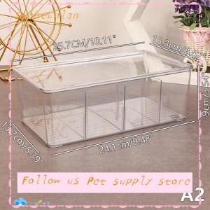 🎁【Special price】🎁Sha กล่องใส่ถุงชากล่องเก็บของอเนกประสงค์สำนักงานพร้อมฝาปิดกระเป๋าใส่กาแฟทำจากอะคริลิค