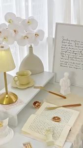 Đèn ngủ sạc lại kiểu đồng quê   Đèn xếp nếp phòng ngủ phòng khách đèn ngủ