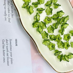 DIY hình hoa linh lan bằng acrylic trong suốt 10*10mm phụ kiện trang sức thủ công tự làm