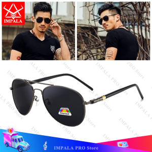 IMPALA PG1836W Fashion Photochromic Polarized Sunglasses for Men Anti Glare Lens Driving Eyewear Retro Sunglasses UV400 HD Lens Fishing Glasses