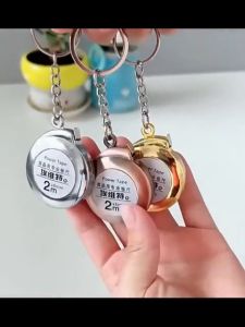 2m Keychain Tape Measure Retractable Ruler Measure Keychain Delicate Keyring Multipurpose Gift Ruler Measuring Tools