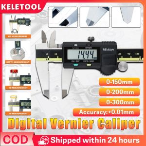 300mm Vernier Digital Caliper Wear Resistant Stainless Steel Vernier Calipers Electronic Precise Measuring Tool High Precision