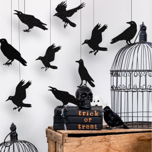 Halloween Door Hanging Decoration – Pumpkin Ghost & Bat Pendant Banner Trick or Treat Happy Halloween Party Ornaments for Home Window or Porch