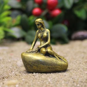 CEMOMEF 5pcs Resin Mermaid Sculpture Creative Handicraft Small Statue Ornament Funny Miniatures Figurine Fish Tank