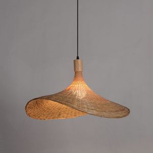 Japanese Lantern Pendant Light Bamboo Pendant Lamp Drop Lights Rattan Lamp Restaurant Hanging Light Hiasan Lampu Gantung Siling