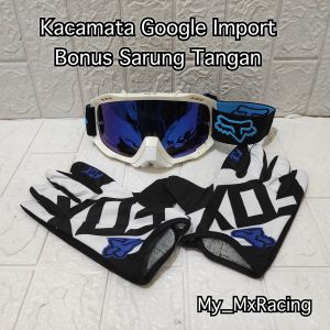 kacamata goggle trail sunmori FXG 03 import dengan kualitas premium BONUS sarung tangan kacamata goggle trail cross terlaris