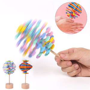 Hot Antistress hand spinner Magic Rotating Spin Toy Creative Puzzle Desk Fun Color Lollipopter For home office fidjet toy