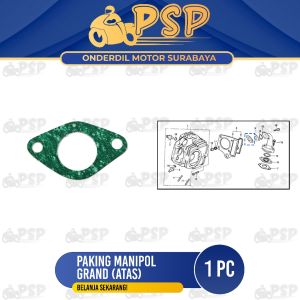Paking Manipol Grand (ATAS) - Packing Kertas Gasket Insulator Intake Manipol Manifold Honda Astrea