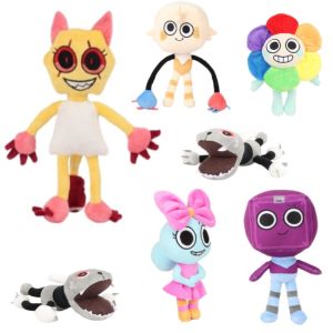 30cm Dandys World Plush Cute Dandy World Scrap Stuffed Horror Game Goob Pebble Plushie Soft Pillow Doll Kawaii Room Decor Toy