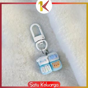SK-C1348 Gantungan Kunci Mini Lucu Liontin Desain Kartun Empat Cute Ganci Aksesoris Tas Sekolah