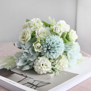 Bunga 7 Head Assorted Flowers Artificial/Bunga Dekorasi