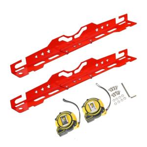 Wheel Alignment Tool Heavy Duty Aluminum Toe Plates Precise Calibration Tool for Accurate Calibration & Easy Storage